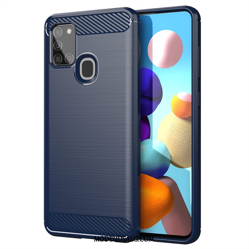 Samsung Galaxy A21s Etui Beskyttelse Silke Grå Cover Blød