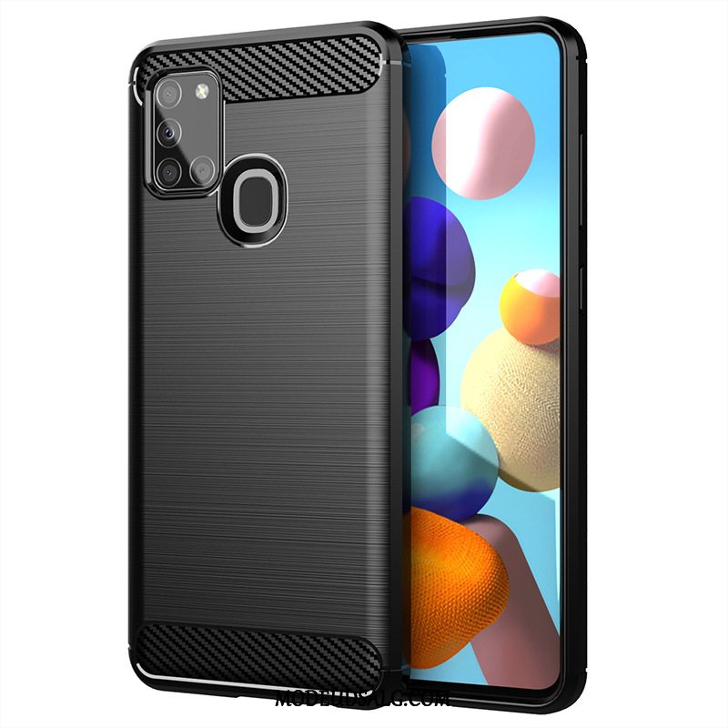 Samsung Galaxy A21s Etui Beskyttelse Silke Grå Cover Blød