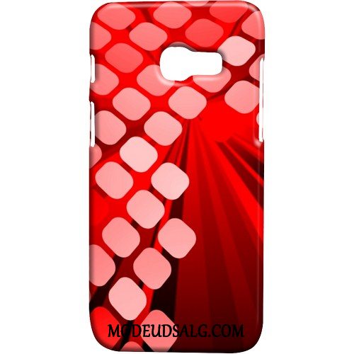 Samsung Galaxy A3 2017 Etui Gul Cover Butterfly Nubuck Bølge Punkt