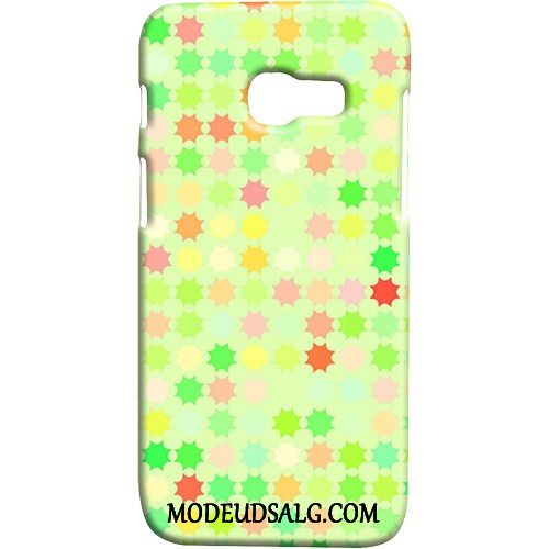 Samsung Galaxy A3 2017 Etui Gul Cover Butterfly Nubuck Bølge Punkt