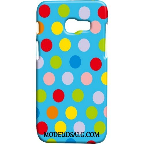 Samsung Galaxy A3 2017 Etui Gul Cover Butterfly Nubuck Bølge Punkt