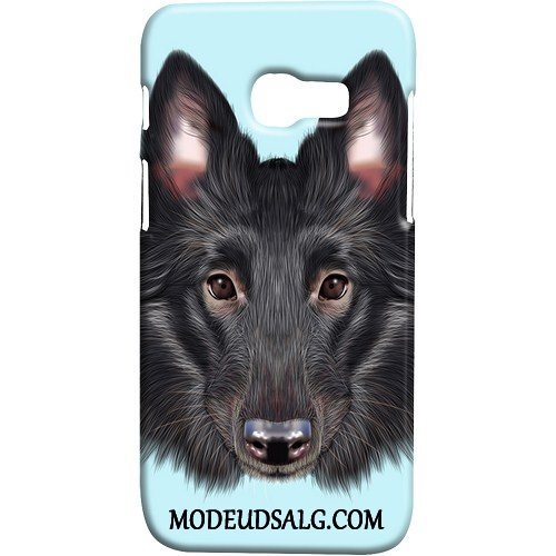 Samsung Galaxy A3 2017 Etui Nubuck Kat Cover Hund Kreativ