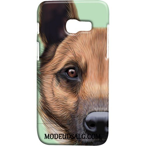 Samsung Galaxy A3 2017 Etui Nubuck Kat Cover Hund Kreativ