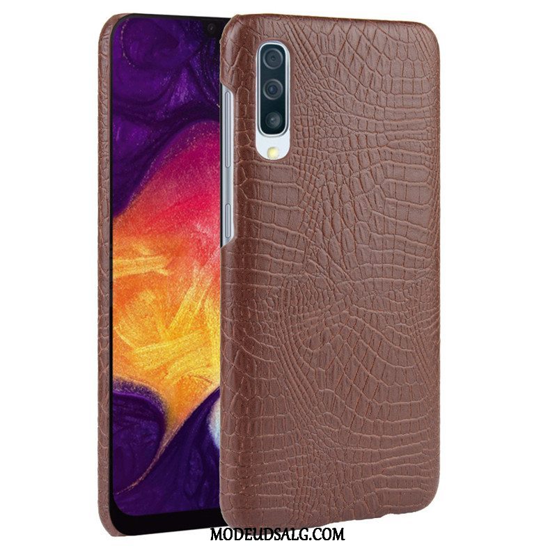 Samsung Galaxy A30s Etui / Cover Beskyttelse Læder Krokodille Mønster Kvalitet