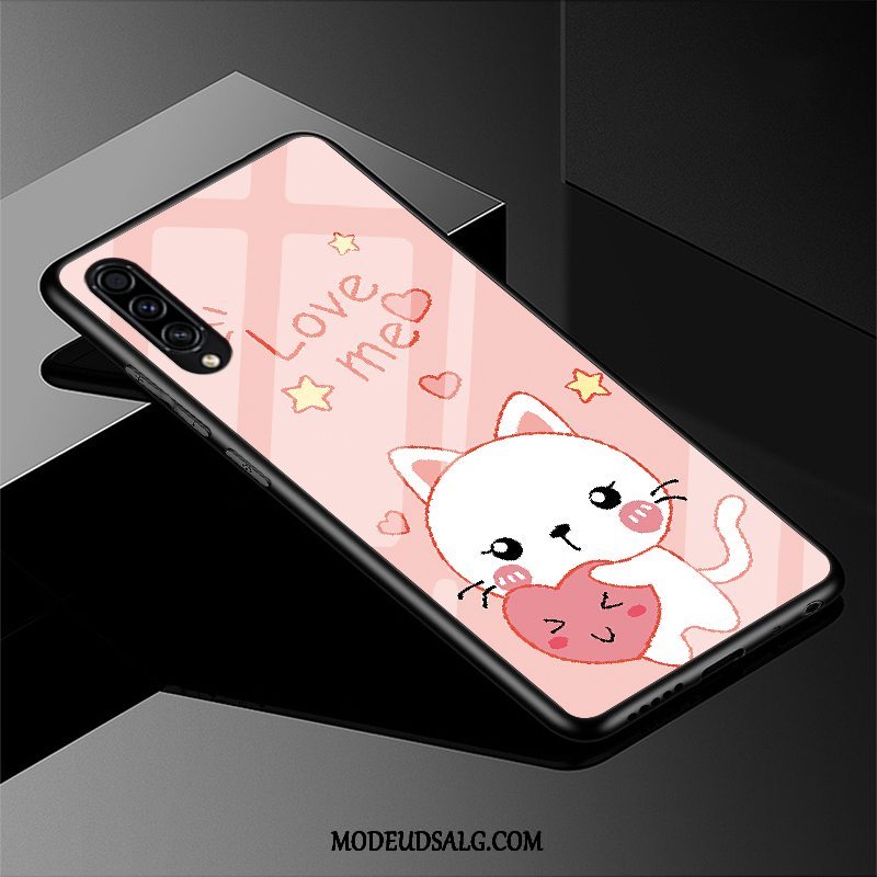 Samsung Galaxy A30s Etui / Cover Cartoon Beskyttelse Silikone Lyserød