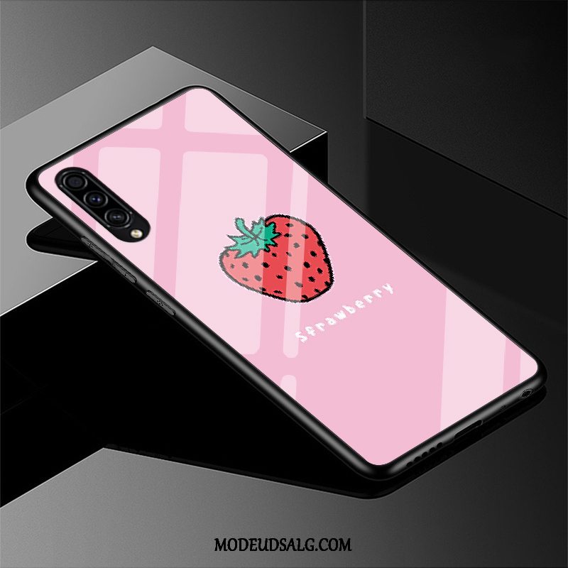 Samsung Galaxy A30s Etui / Cover Cartoon Beskyttelse Silikone Lyserød