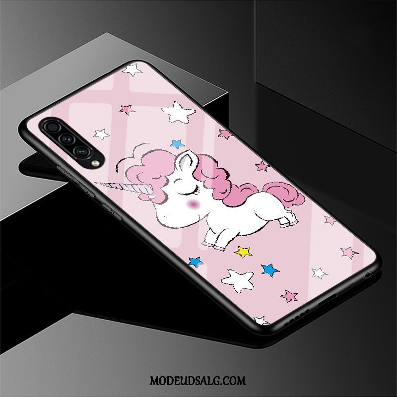 Samsung Galaxy A30s Etui / Cover Cartoon Beskyttelse Silikone Lyserød