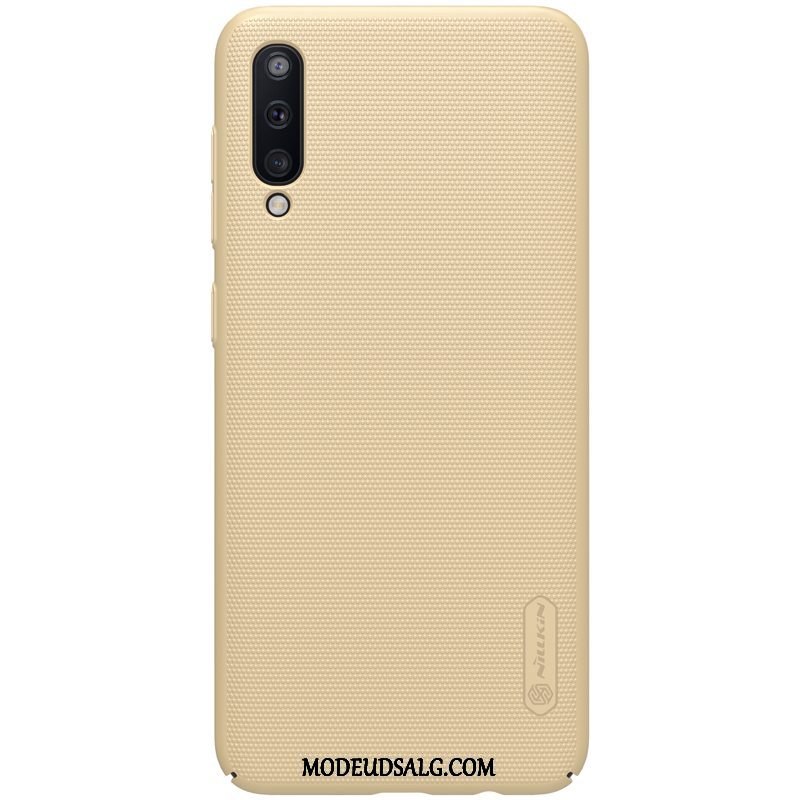 Samsung Galaxy A30s Etui Cover Guld Hård Alt Inklusive Nubuck