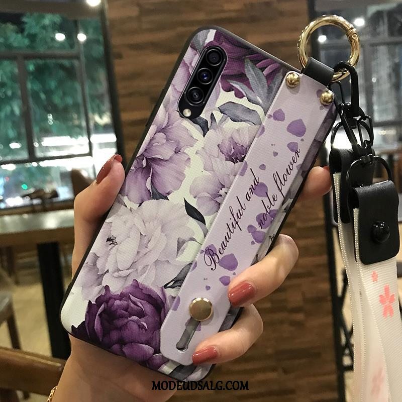 Samsung Galaxy A30s Etui / Cover Lille Sektion Hvid Support Blød Hængende Ornamenter