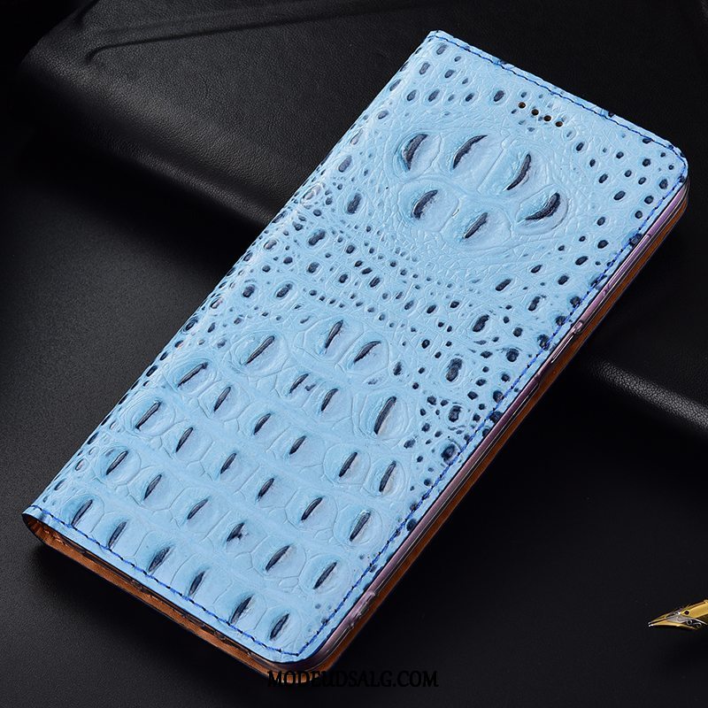 Samsung Galaxy A30s Etui Mønster Ægte Læder Anti-fald Cover Krokodille