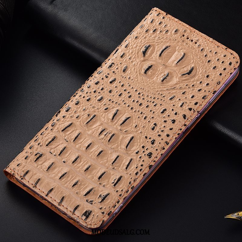 Samsung Galaxy A30s Etui Mønster Ægte Læder Anti-fald Cover Krokodille