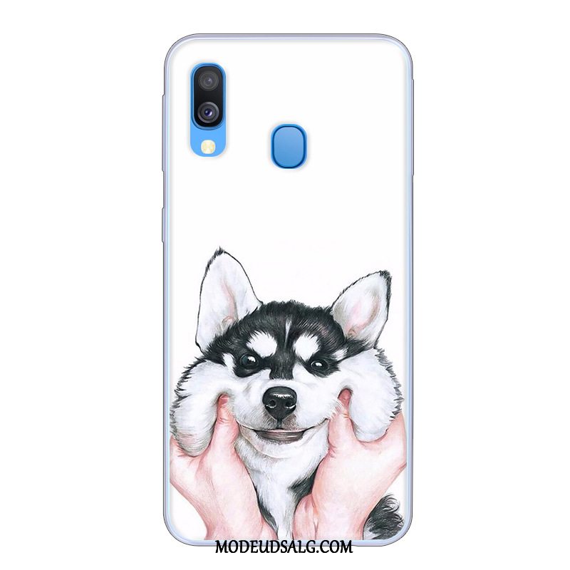 Samsung Galaxy A40 Etui Anti-fald Blå Beskyttelse Cover Cartoon