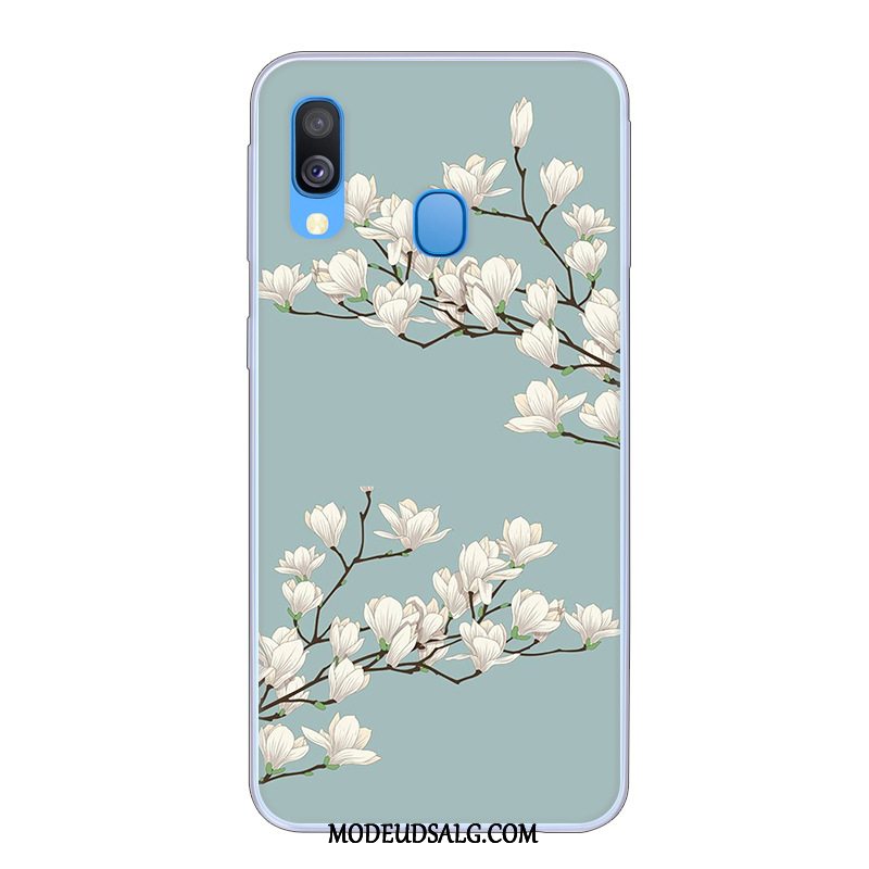 Samsung Galaxy A40 Etui Anti-fald Blå Beskyttelse Cover Cartoon