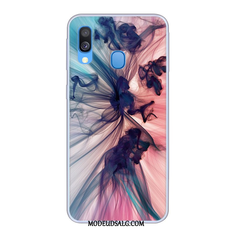 Samsung Galaxy A40 Etui Anti-fald Blå Beskyttelse Cover Cartoon