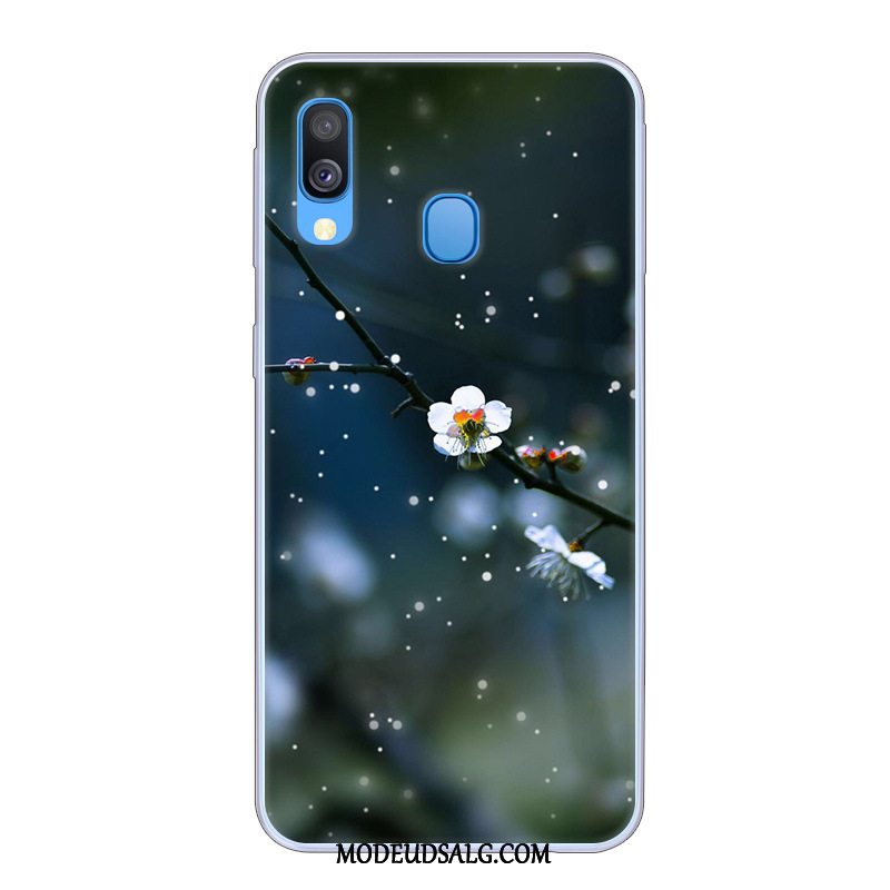 Samsung Galaxy A40 Etui Anti-fald Trend Cover Kreativ Sort