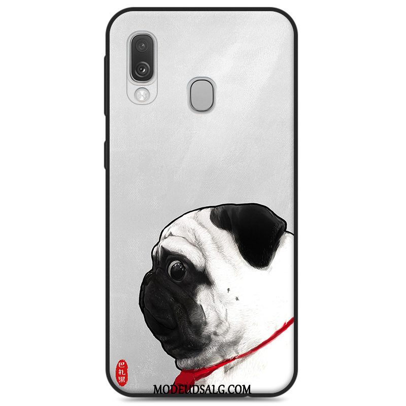 Samsung Galaxy A40 Etui Cartoon Grå Af Personlighed Cover Beskyttelse