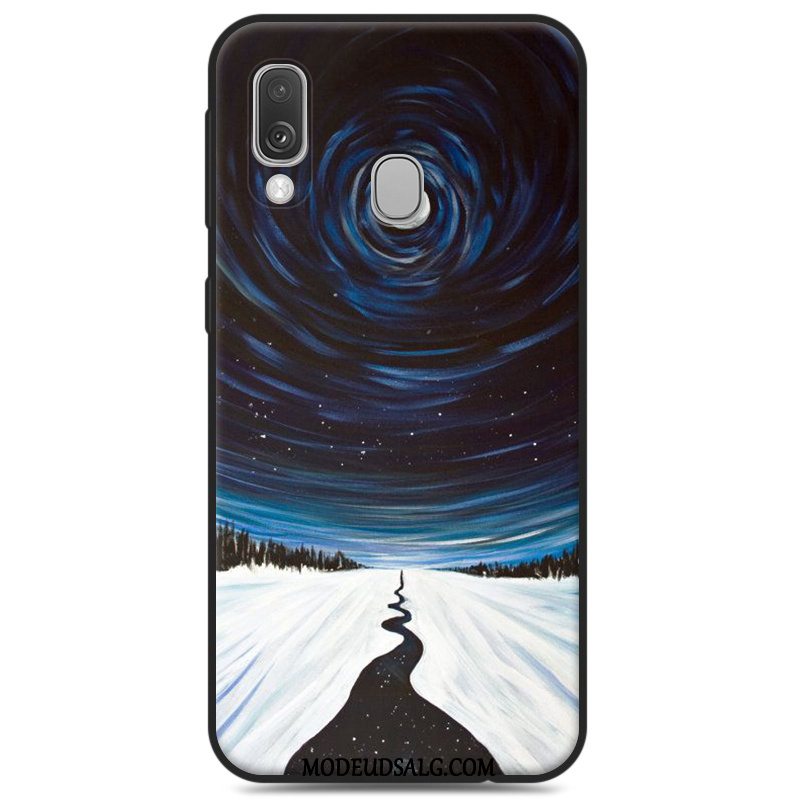 Samsung Galaxy A40 Etui / Cover Silikone Grå Smuk Af Personlighed