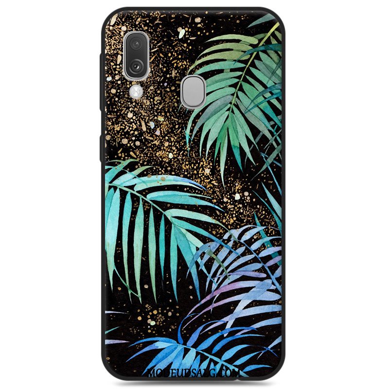 Samsung Galaxy A40 Etui / Cover Silikone Grå Smuk Af Personlighed