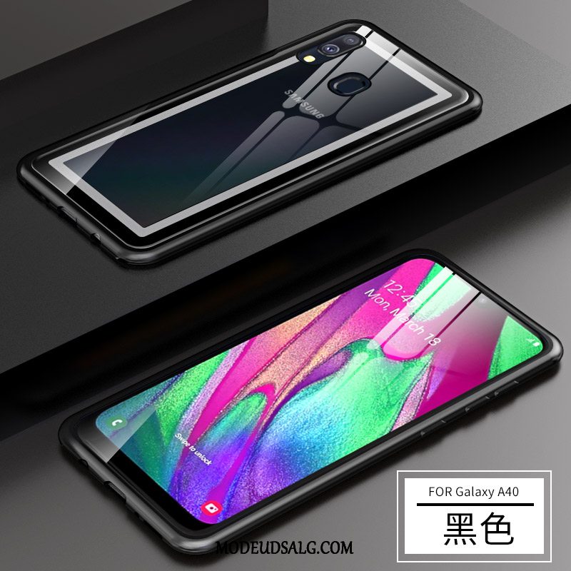 Samsung Galaxy A40 Etui / Cover Trend Beskyttelse Ramme Anti-fald Rød