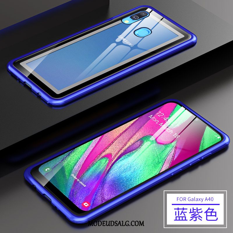 Samsung Galaxy A40 Etui / Cover Trend Beskyttelse Ramme Anti-fald Rød