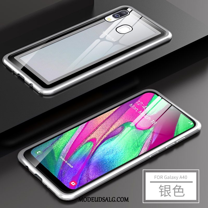 Samsung Galaxy A40 Etui / Cover Trend Beskyttelse Ramme Anti-fald Rød