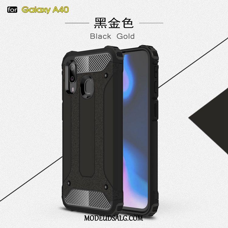 Samsung Galaxy A40 Etui Gasbag Nubuck Anti-fald Alt Inklusive Kreativ