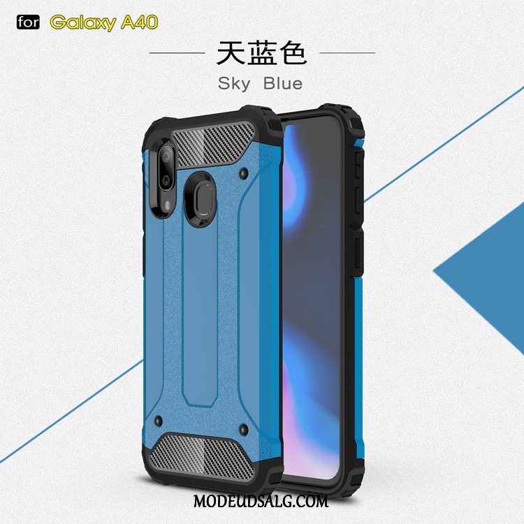 Samsung Galaxy A40 Etui Gasbag Nubuck Anti-fald Alt Inklusive Kreativ