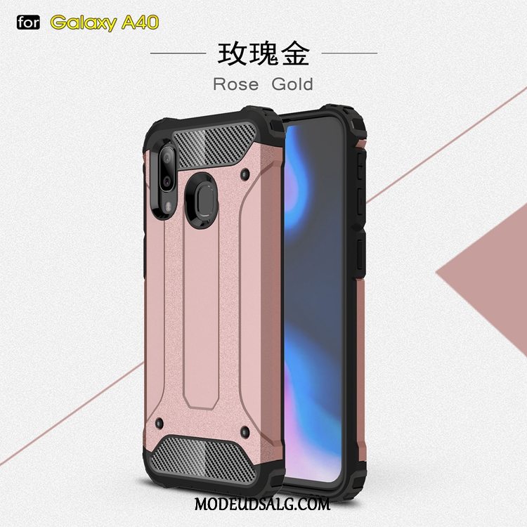 Samsung Galaxy A40 Etui Gasbag Nubuck Anti-fald Alt Inklusive Kreativ