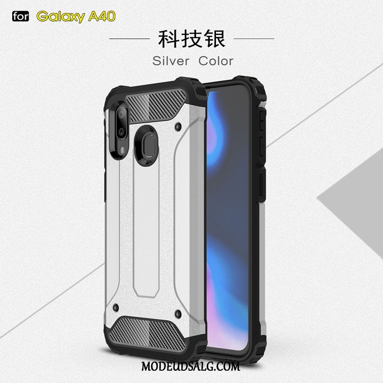 Samsung Galaxy A40 Etui Gasbag Nubuck Anti-fald Alt Inklusive Kreativ