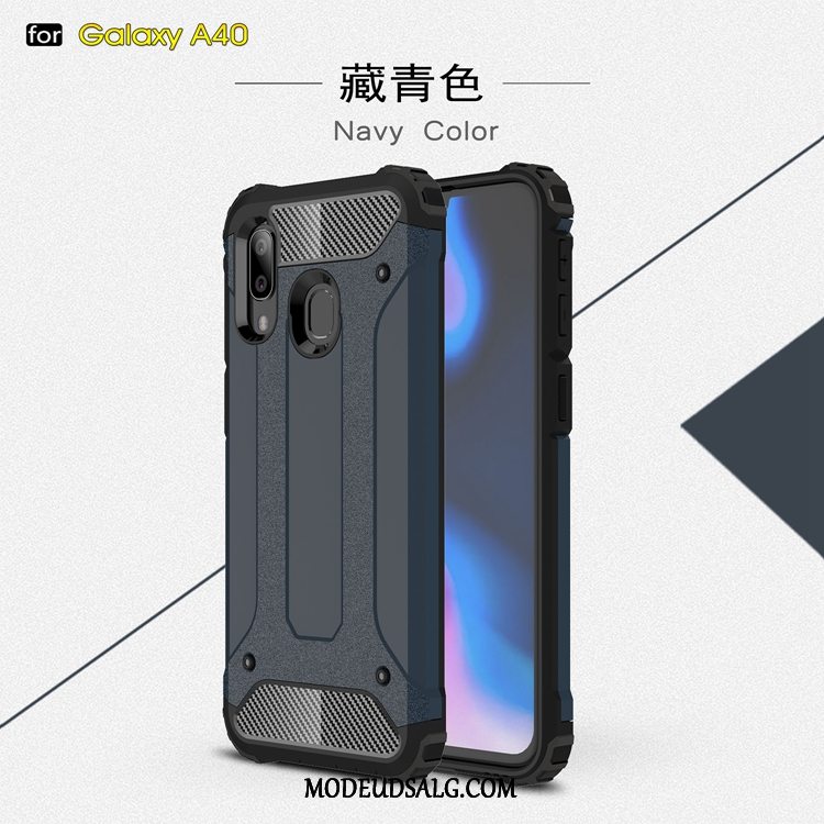 Samsung Galaxy A40 Etui Gasbag Nubuck Anti-fald Alt Inklusive Kreativ