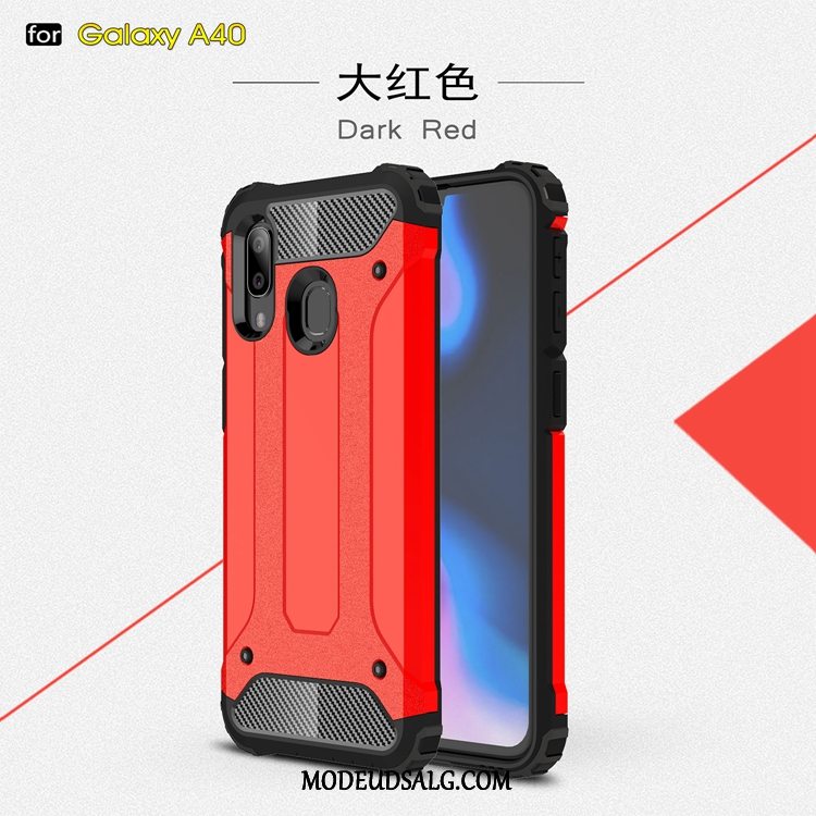 Samsung Galaxy A40 Etui Gasbag Nubuck Anti-fald Alt Inklusive Kreativ