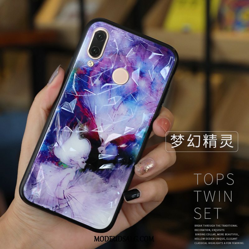 Samsung Galaxy A40 Etui Kreativ Beskyttelse Trendy Cover Glas