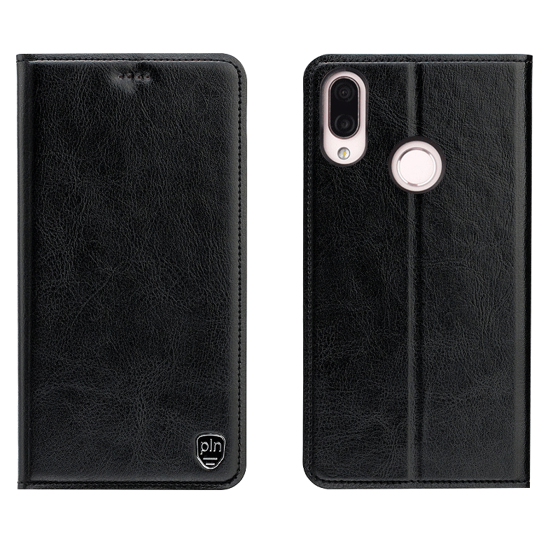 Samsung Galaxy A40 Etui Rød Ægte Læder Cover Alt Inklusive Anti-fald