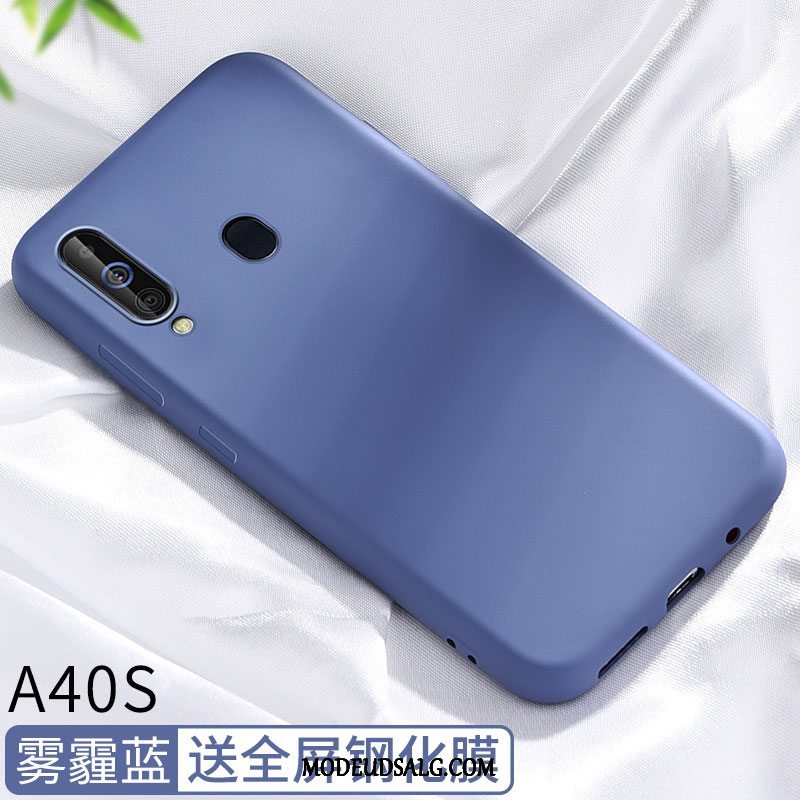 Samsung Galaxy A40s Etui Alt Inklusive Tynd Mesh Cover Nubuck