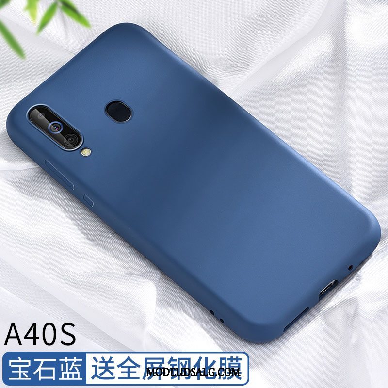 Samsung Galaxy A40s Etui Alt Inklusive Tynd Mesh Cover Nubuck