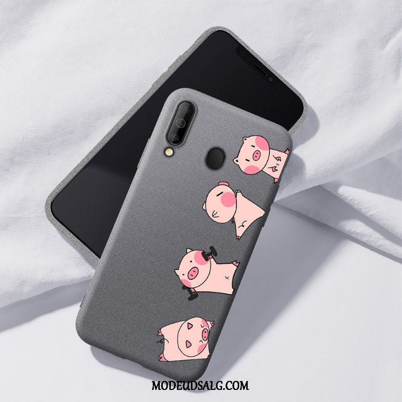 Samsung Galaxy A40s Etui Beskyttelse Cover Rød Silikone