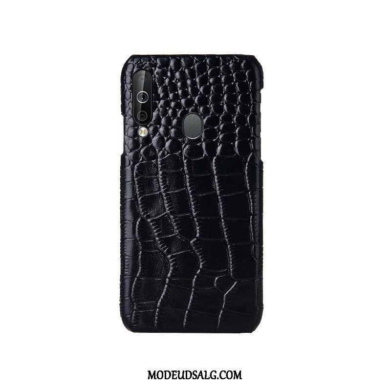 Samsung Galaxy A40s Etui Cover Ægte Læder Luksus Læder Top Mode