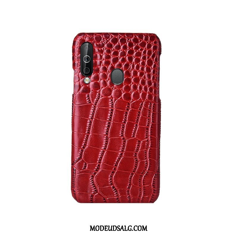 Samsung Galaxy A40s Etui Cover Ægte Læder Luksus Læder Top Mode