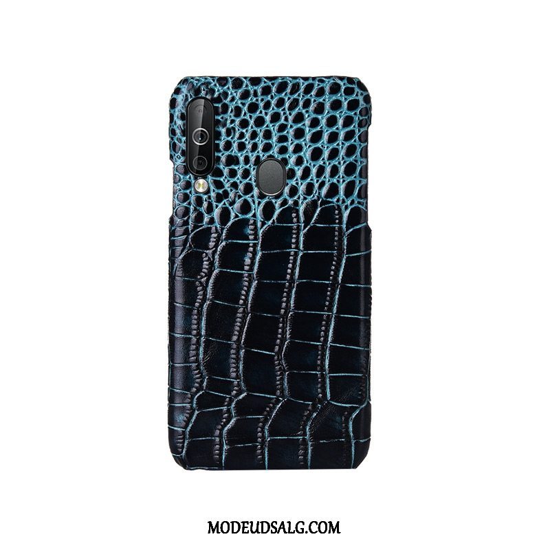 Samsung Galaxy A40s Etui Cover Ægte Læder Luksus Læder Top Mode