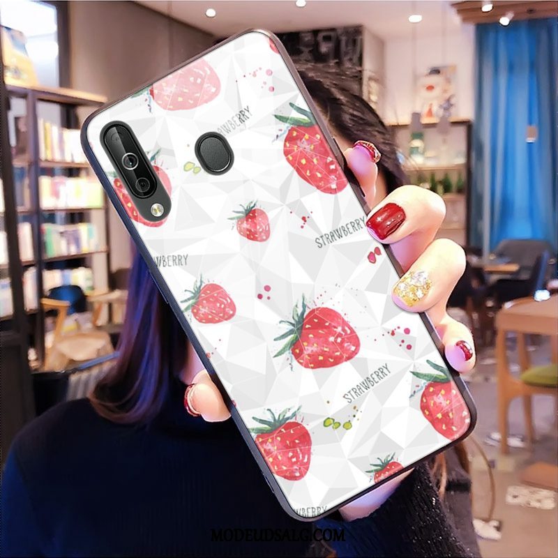 Samsung Galaxy A40s Etui Lille Sektion Rombe Cover Mønster Frisk