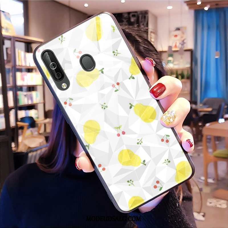 Samsung Galaxy A40s Etui Lille Sektion Rombe Cover Mønster Frisk