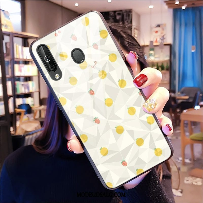 Samsung Galaxy A40s Etui Lille Sektion Rombe Cover Mønster Frisk