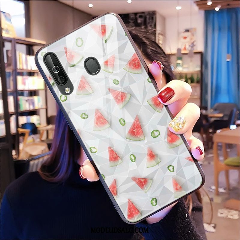 Samsung Galaxy A40s Etui Lille Sektion Rombe Cover Mønster Frisk