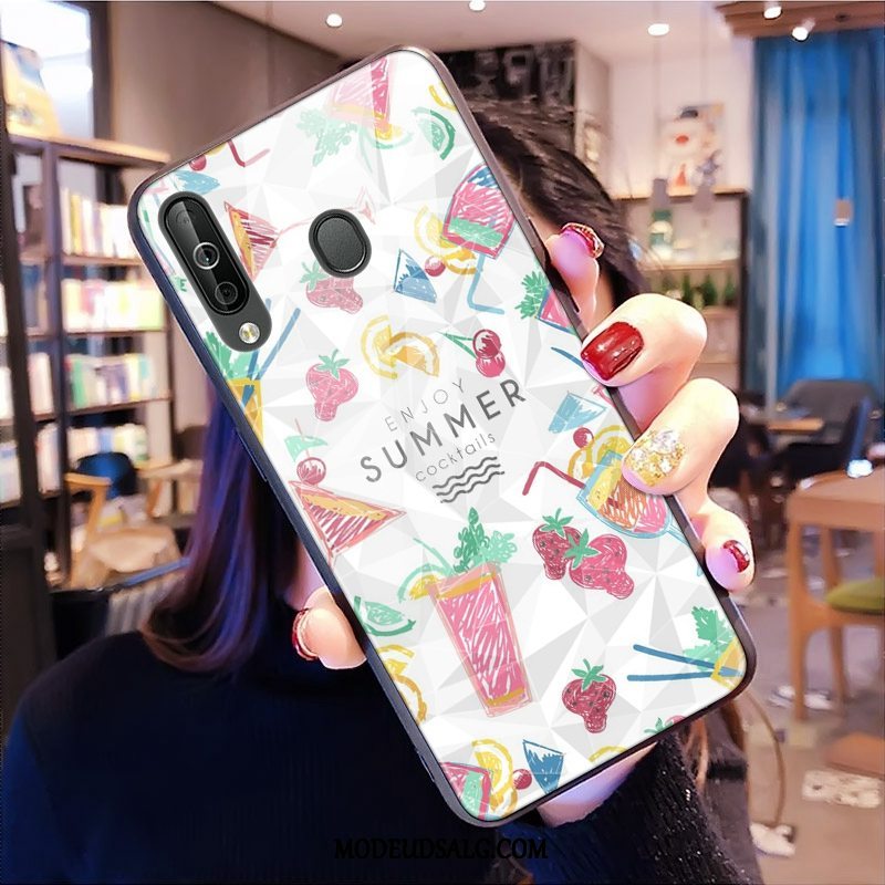 Samsung Galaxy A40s Etui Lille Sektion Rombe Cover Mønster Frisk