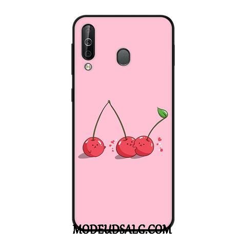 Samsung Galaxy A40s Etui Nubuck Trend Blød Cover Beskyttelse