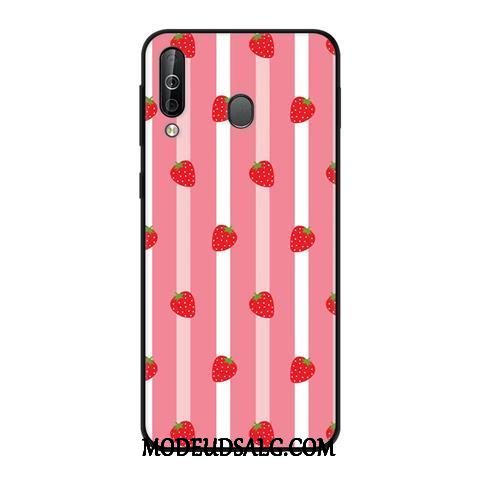 Samsung Galaxy A40s Etui Nubuck Trend Blød Cover Beskyttelse