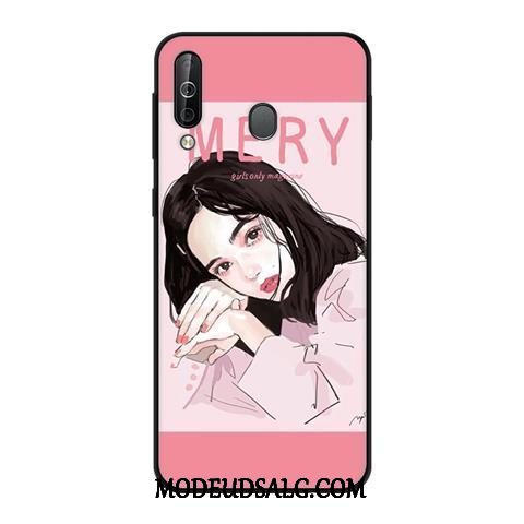 Samsung Galaxy A40s Etui Nubuck Trend Blød Cover Beskyttelse