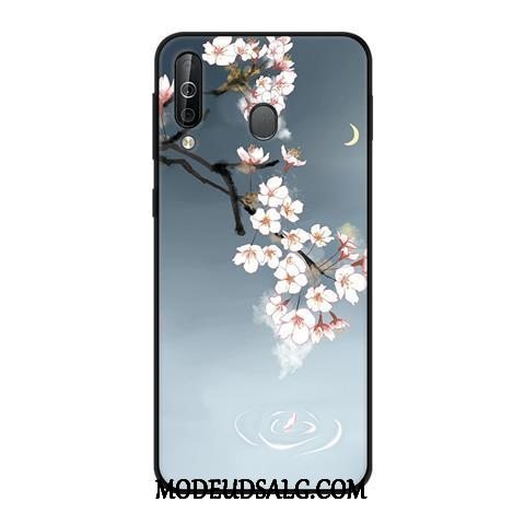 Samsung Galaxy A40s Etui Nubuck Trend Blød Cover Beskyttelse