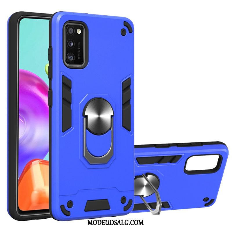 Samsung Galaxy A41 Etui / Cover Blå Beskyttelse Support Skridsikre Bil