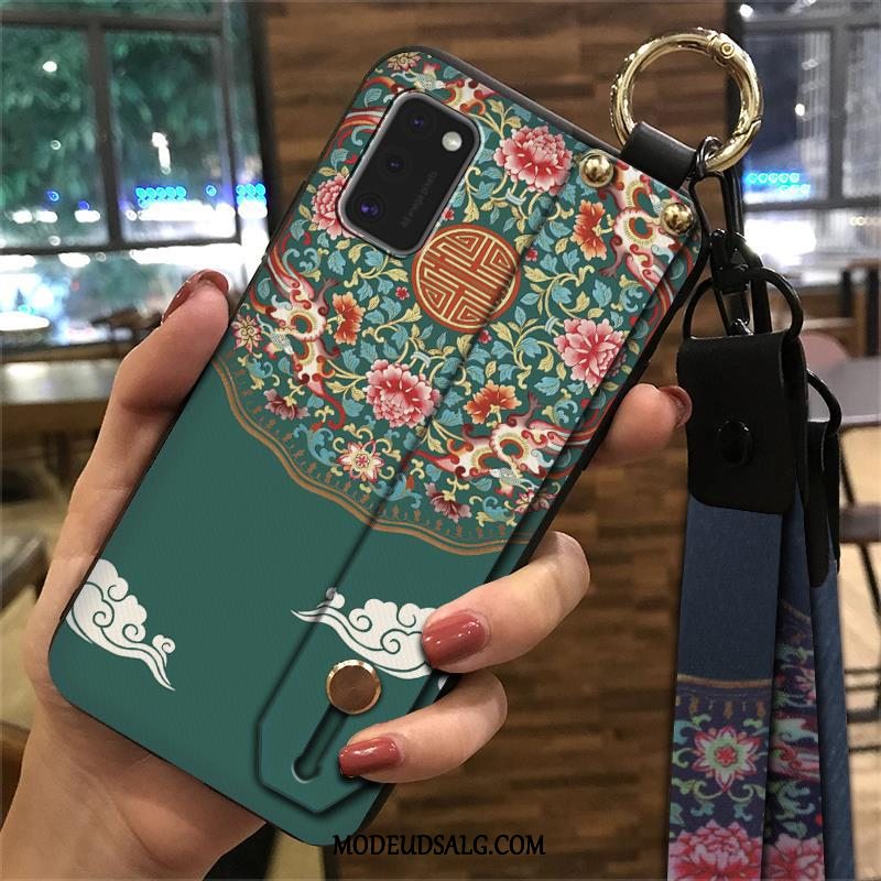 Samsung Galaxy A41 Etui / Cover Kinesisk Stil Lyserød Hængende Ornamenter Support Beskyttelse